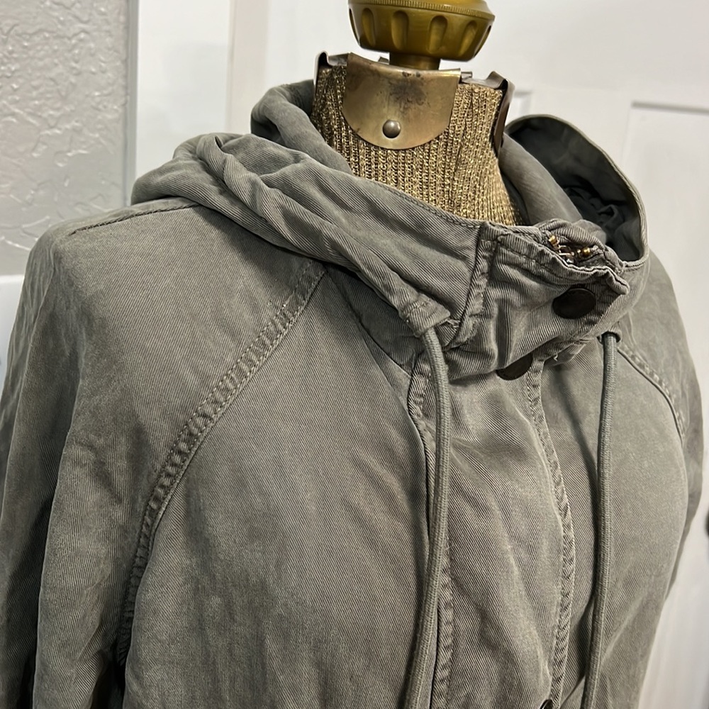 American Eagle Utility Field Jacket Lyocell Hoode… - image 4